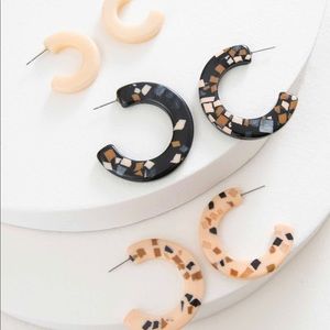 Noonday Collection Terrazzo Hoops, Set of 3